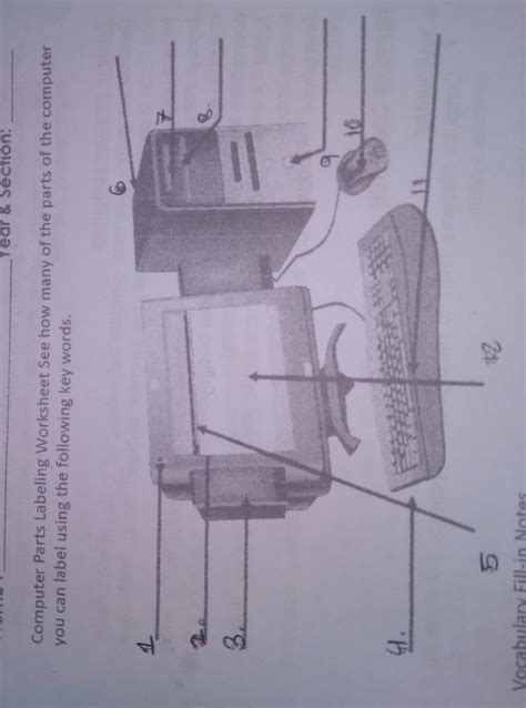 Computer Parts Labeling Worksheet 的图像结果