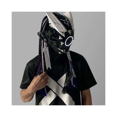JIANGLANY Cosplay Punk Mask for Men Women, White LED | Ubuy India