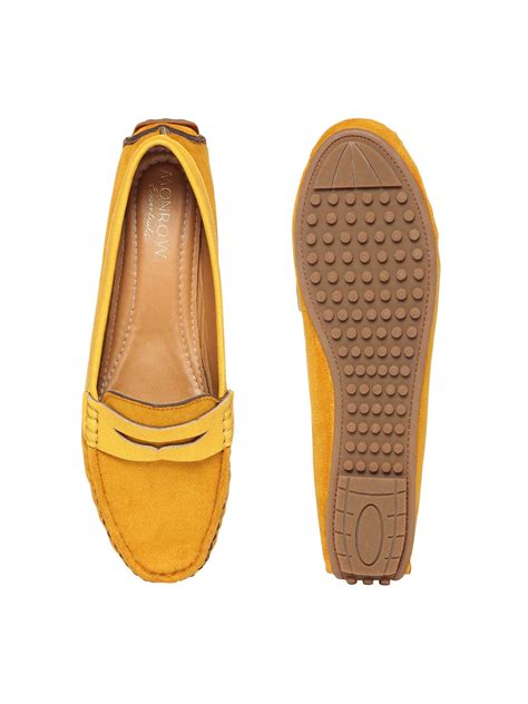 Manon Yellow Loafers – Monrow Shoes