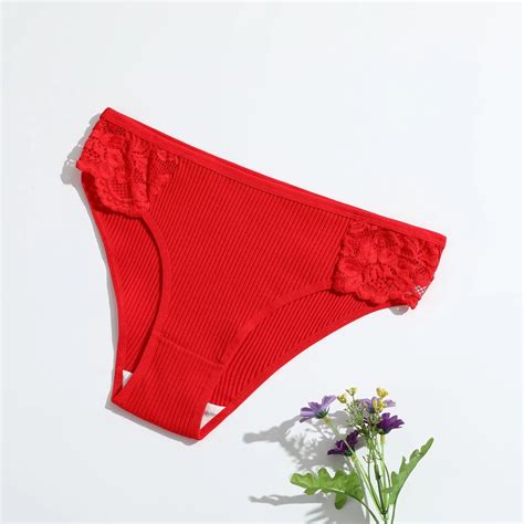 Cotton Sexy Lace Bikini Panties for Women – Low Rise Soft Stretch ...