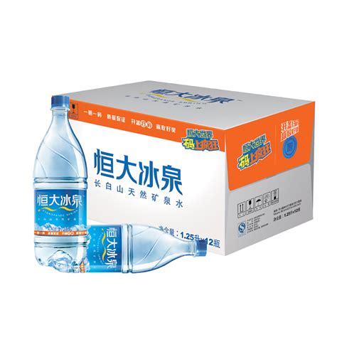 【天猫超市】恒大冰泉 饮用天然矿泉水 1250ml*12瓶/箱 纯净水_天猫超市