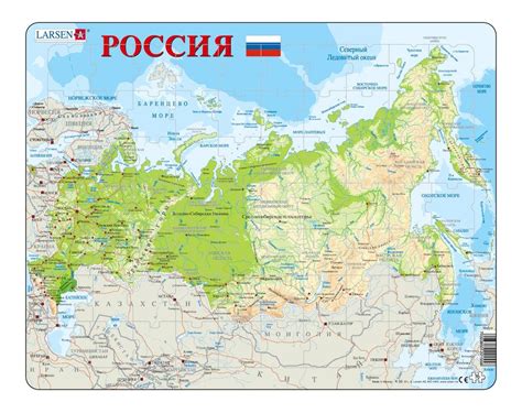 Карта россии с городами и областями подробная