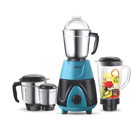 Buy ACTIVA Megamix Powerful 1000 Watt Mixer Grinder, 4 Jars for Dry Wet ...
