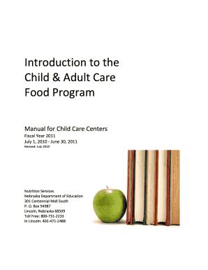 Fillable Online Child & Adult Care Food Program Manual Fax Email Print ...
