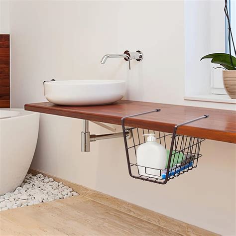 Kuber Industries Metal 2 Tier Under Cabinet Storage Rack | Shatterproof ...