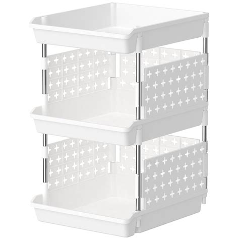 Image result for Plastic Stackable Storage Shelves