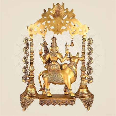 Brass Vishnu Ji Darbaar Idol – Grand Artistry for Temple