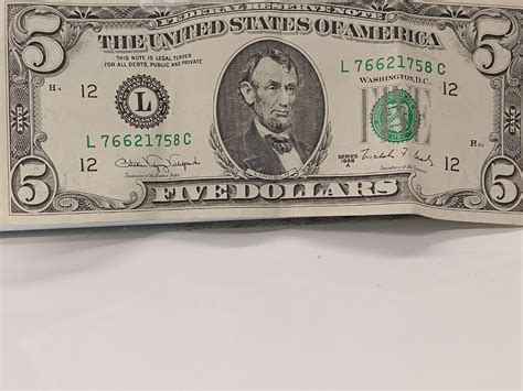 five dollar bill SERIES 1988 A in great condition | eBay