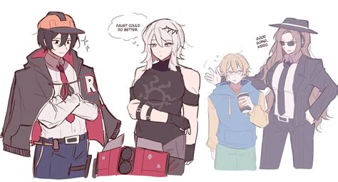 faust, sinclair, yi sang, rodion, noob, and 3 more (project moon and 3 ...