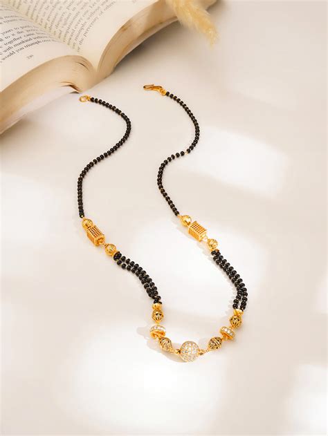 Diamond Accent Gold Mangalsutra Necklace – Rubans