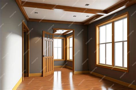 Premium Photo | Interior of empty room of one of offices is made using ...