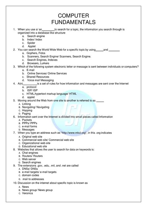 Comuter fundamental pdf - FUNDAMENTALS 1. When you use a/ an to search ...