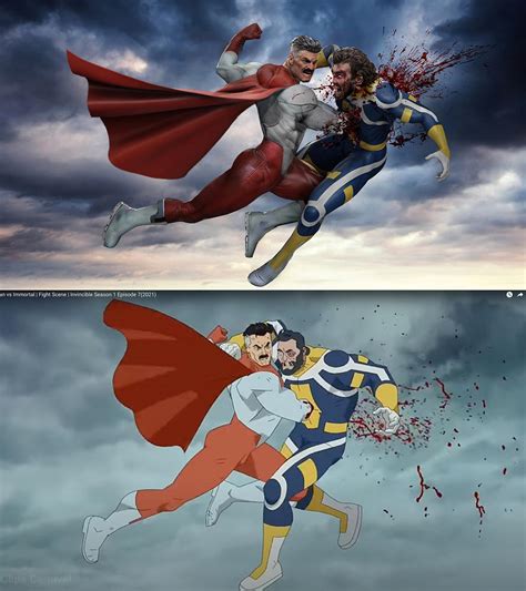 Omni Man vs The Immortal by uncannyknack on DeviantArt