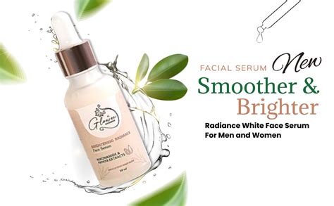 Glowee Organics Brightening Radiance Face Serum for Men and Women - 30 ...