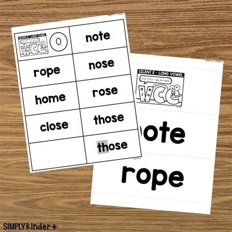 Silent E with Long O Pocket Chart Cards - Sight Words by Phonics ...