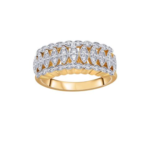 Buy Finger Ring in 18KT Yellow Gold and Diamonds ORG18138 Online at ORRA.