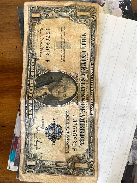 1935 Silver Certificate dollar bill : r/whatsthisworth