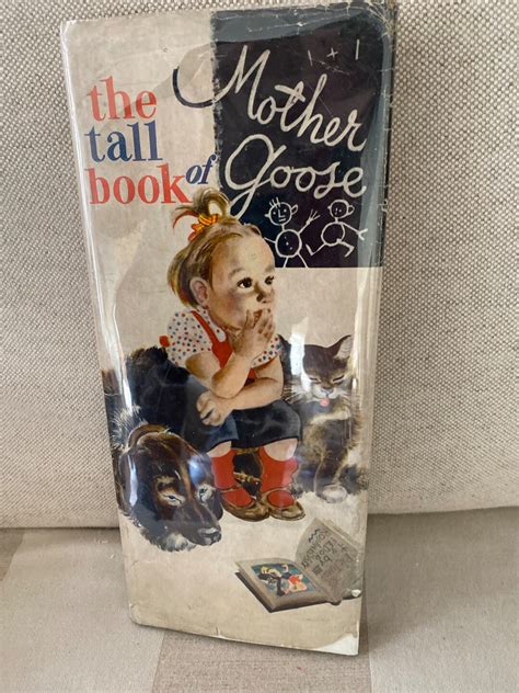 Vintage 1942 tall Book of Mother Goose Illustrated - Etsy