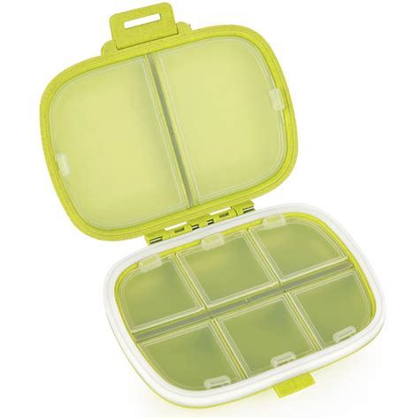 COZY nose - Pill Medicine Organizer Storage Box with 8 Compartments ...
