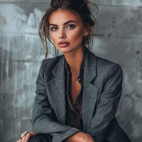 Woman in Grey Business Suit 的图像结果