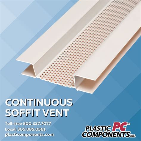 The Continuous Soffit Vent is used on soffits where 3/8"" sheathing is ...