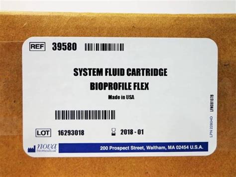 Nova Biomedical System fluid cartridge Bioprofile Flex, 39580.