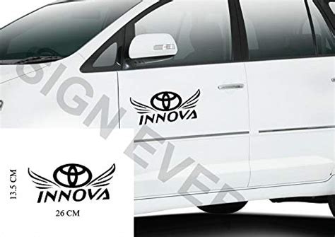 SIGN EVER Wings Logo Innova Car Body Accessories Graphics Stickers Side ...