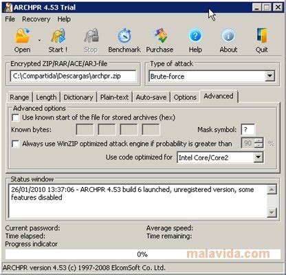 Descargar Advanced RAR Password Recovery 4.66 para PC Gratis