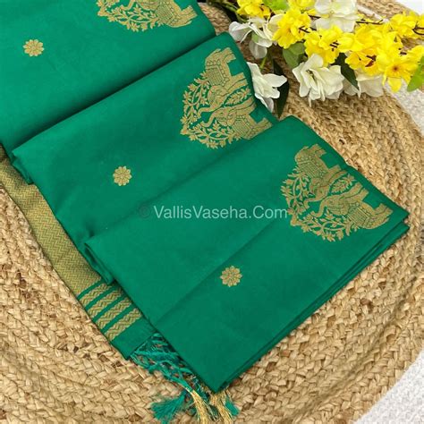 Mulberry Semi Silk - Green Shade - VVMSS003 – Vallis Vaseha