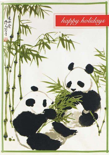 Holiday Pandas Boxed Holiday Half Notecards : Galison, EagleCrown ...