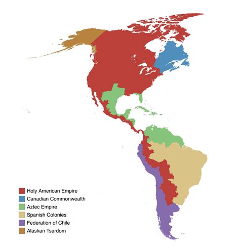 A map of the Americas : r/Holy_American_Empire