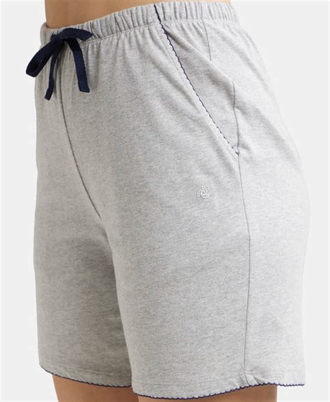 Buy Super Combed Cotton Relaxed Fit Sleep Shorts with Convenient Side ...