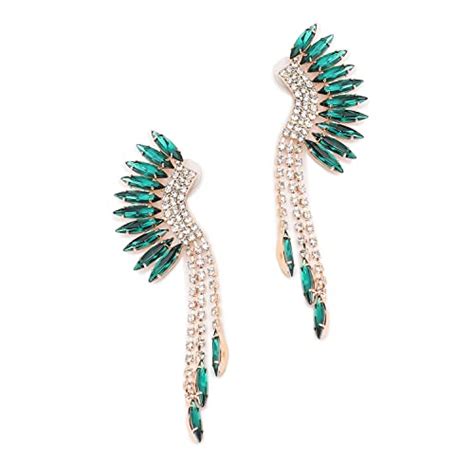 Buy SOHI Gold Plated Green Drop Earring Women and girls | Fashion ...