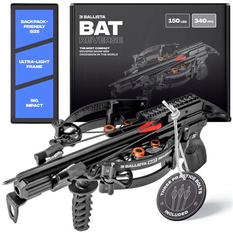 Buy BALLISTA BAT Compound Mini Crossbow - Small Crossbow for Hunting ...