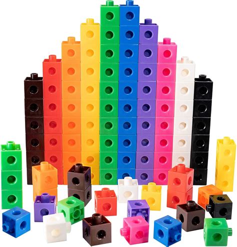 100 Piece Linking Cubes Set, Counting Blocks, STEM, Connecting Blocks ...