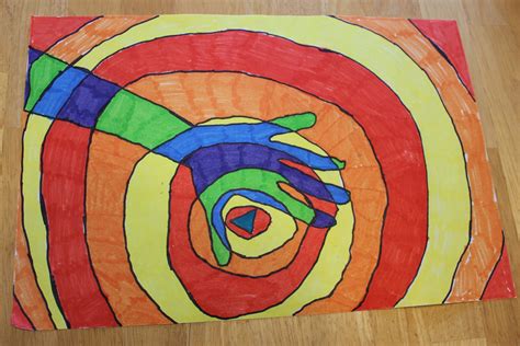 Contrast art, Art projects, Elementary art projects