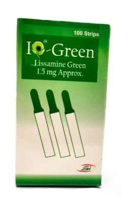 Buy ASF UNIVERSAL Lissamine Green Ophthalmic Strip (1.5mg Approx ...