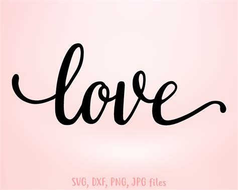 Cursive Word Love
