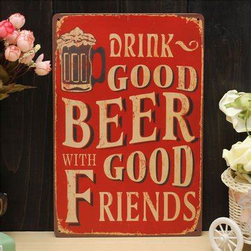 Generic Beer Sheet Metal Drawing Metal Painting Tin Shop Pub Wall ...