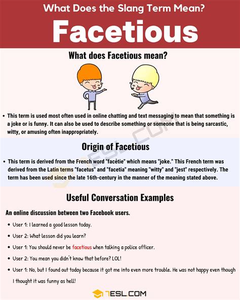 Facetious In Sentence