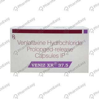 Veniz Xr Er 37.5 MG Capsule (10): Uses, Side Effects, Price & Dosage ...