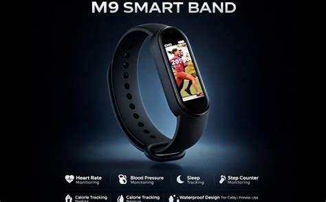 Drumstone 10 𝒀𝒆𝒂𝒓𝒔 𝑾𝒂𝒓𝒓𝒂𝒏𝒕𝒚 M9 Smart Band – Waterproof Fitness Tracker ...