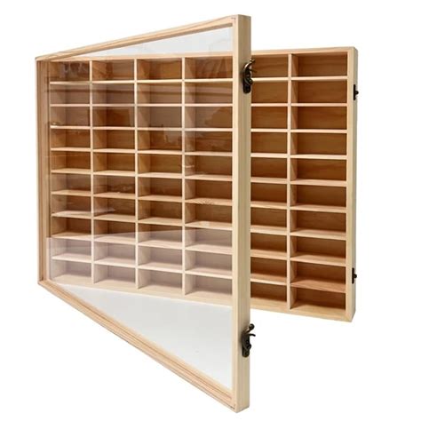 Wooden Wall Mount Display Case For Hot Wheels With Dust | Desertcart INDIA
