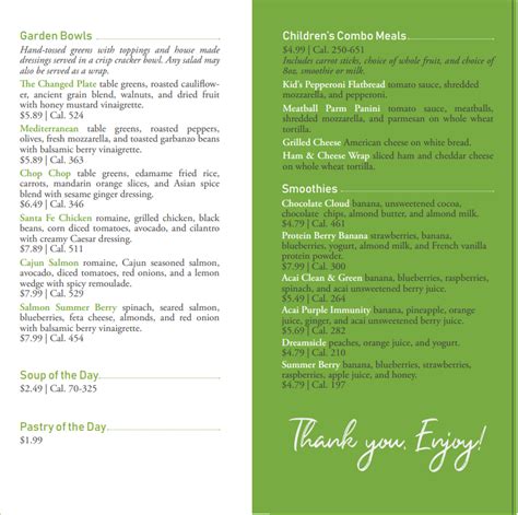 Image result for Lunch Menu Change