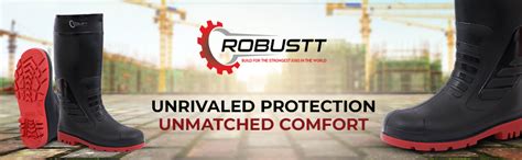 ROBUSTT Steel Toe Lightweight Gum Boots | Standard Steel Safety Shoes ...