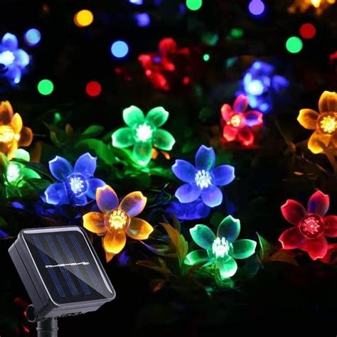 AERYS 75 Flower LED Fairy String Solar Silicon Flower 10 Meter ...