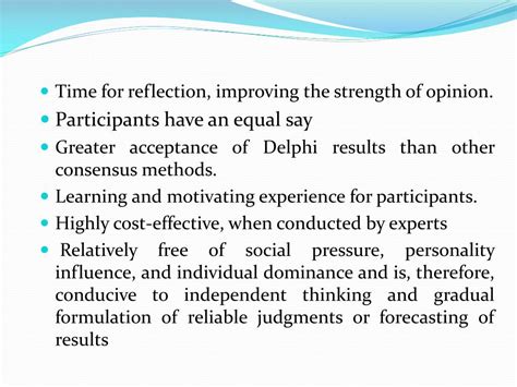 Image result for Delphi Method Benefits