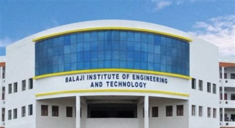 Balaji Institute of Engineering & Technology: Admission 2026, Fees, Chennai