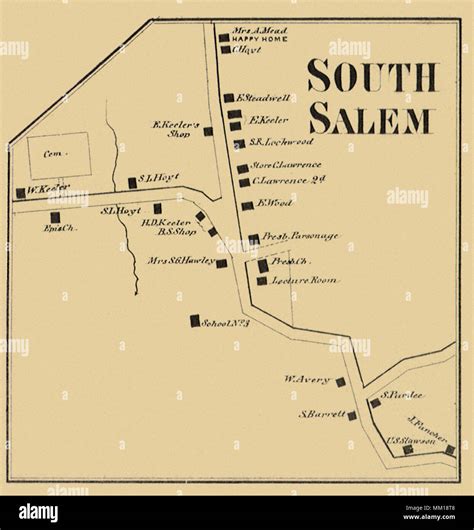 Map of salem hi-res stock photography and images - Alamy