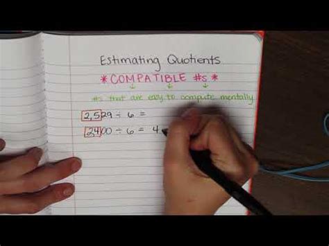 Image result for Estimate Quotients 5.3 Go Math Homework 5th